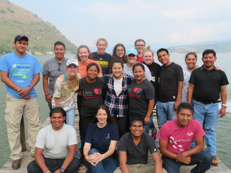 Deaconess Betsy Karkan with CUC students at the Guatemala Mission Trip. Photo Credit to Deaconess Betsy Karkan