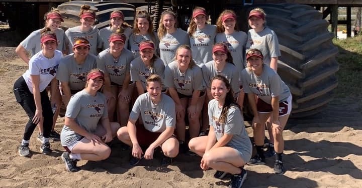 The CUC softball team poses for a photo at a Citrus Farm in Clermont, Florida to begin their day off. 
Back Row (Left to Right): Sydney Paulauskis-Lauher, Claire Urchell, Kelly Tarasiewicz, Kate Roberts, Yasmine Fox, Becky Pieroni, Nikita Robbins, Kacey Powers
Middle Row (Left to Right): Amy Mescall, Mackenzie Melendez, Alexis Hilgert, Holly Bathje, Hailey Howard, Sydney Sterrett, Izzy Ortiz
Front Row (Left to Right): Kristen Landon, Nia DeGeorge, Taylor Kulaszewicz  (Photo Credit to CUC Athletics)
