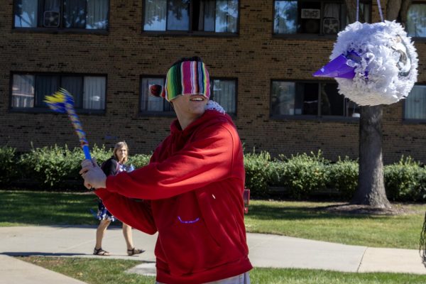 The piñata breaking event in the Triangle on Oct. 7 capped off Hispanic Heritage Month for Concordia University Chicago.