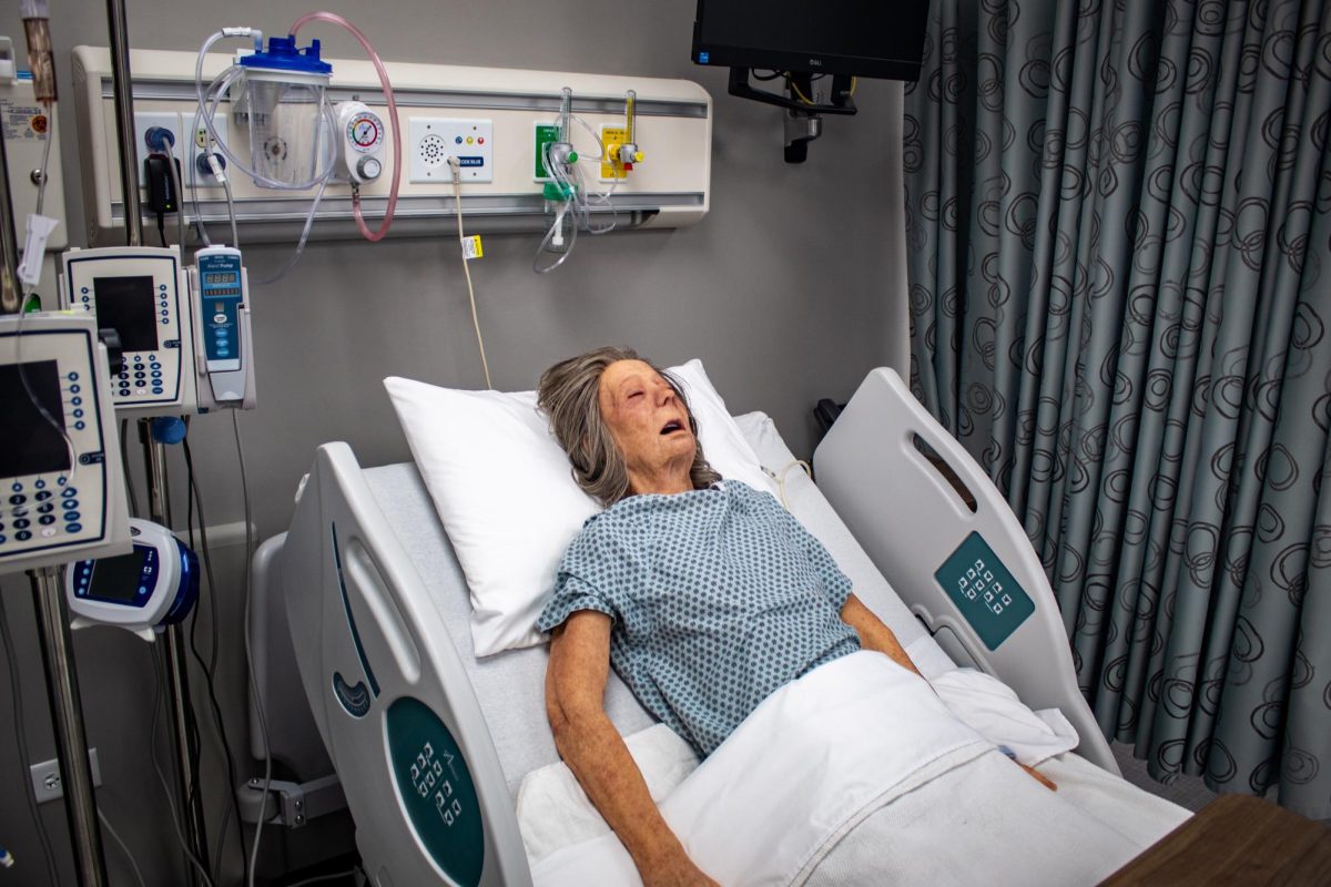 Life-sized doll used in the nursing simulation lab.